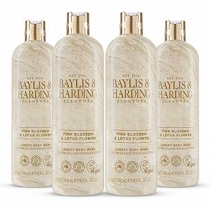 Гель для душу Baylis & Harding Elements Luxury Pink Blossom Lotus Flower 500 мл (упаковка з 4 шт.), веганський - Фото 1
