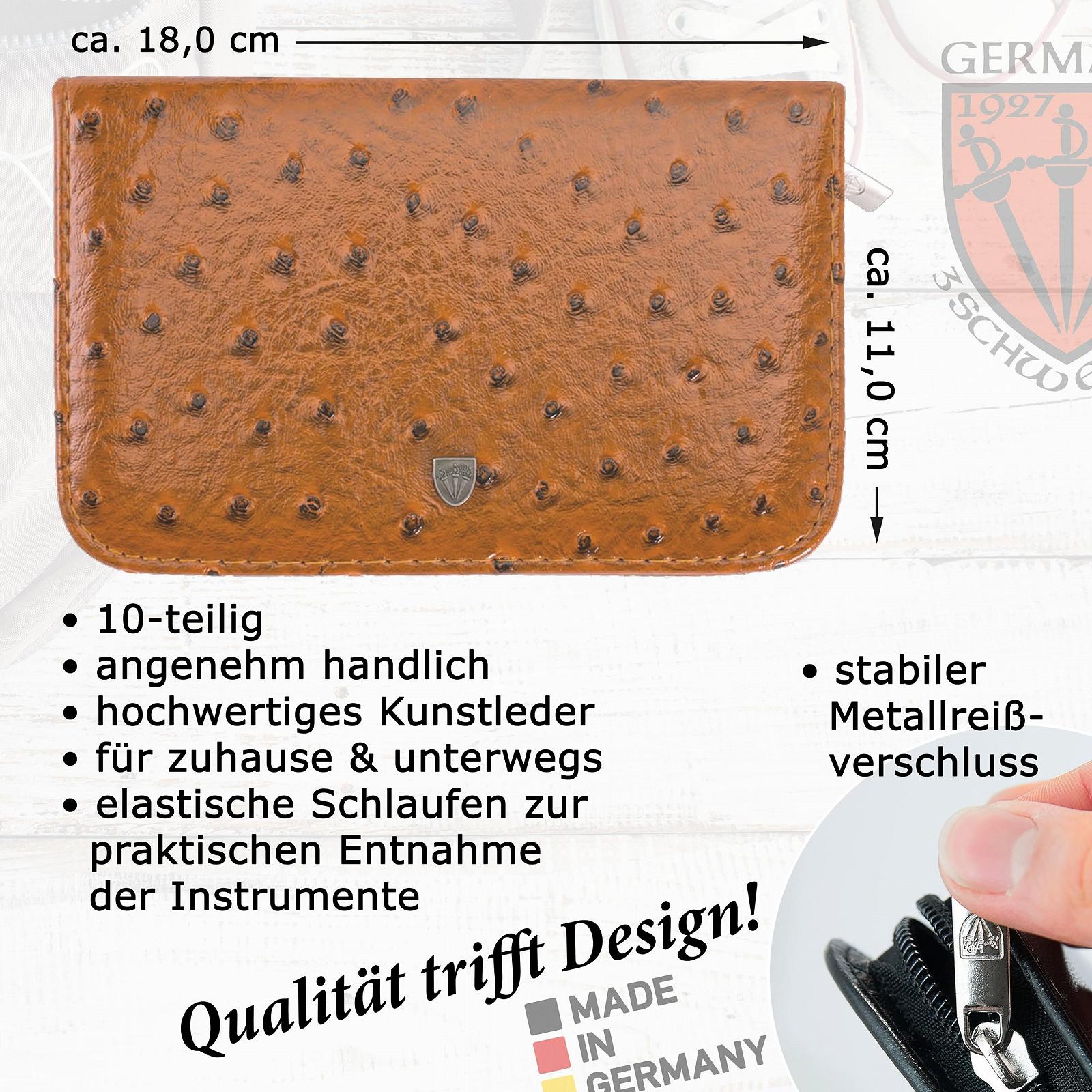 Набір для манікюру та педикюру Drei Schwerter Exclusive, 10 предметів, фото №3 Набір для манікюру та педикюру Drei Schwerter Exclusive, 10 предметів, фото №3