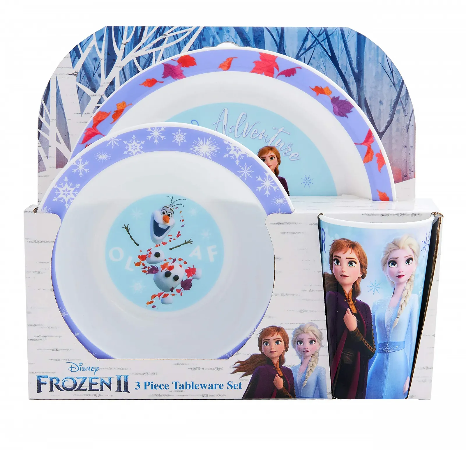 Набор детской посуды Disney Frozen II, 3 предмета, многоразовый, PP, тарелка, миска и чашка, полипропилен, фиолетовый, фото №2 Набор детской посуды Disney Frozen II, 3 предмета, многоразовый, PP, тарелка, миска и чашка, полипропилен, фиолетовый, фото №2
