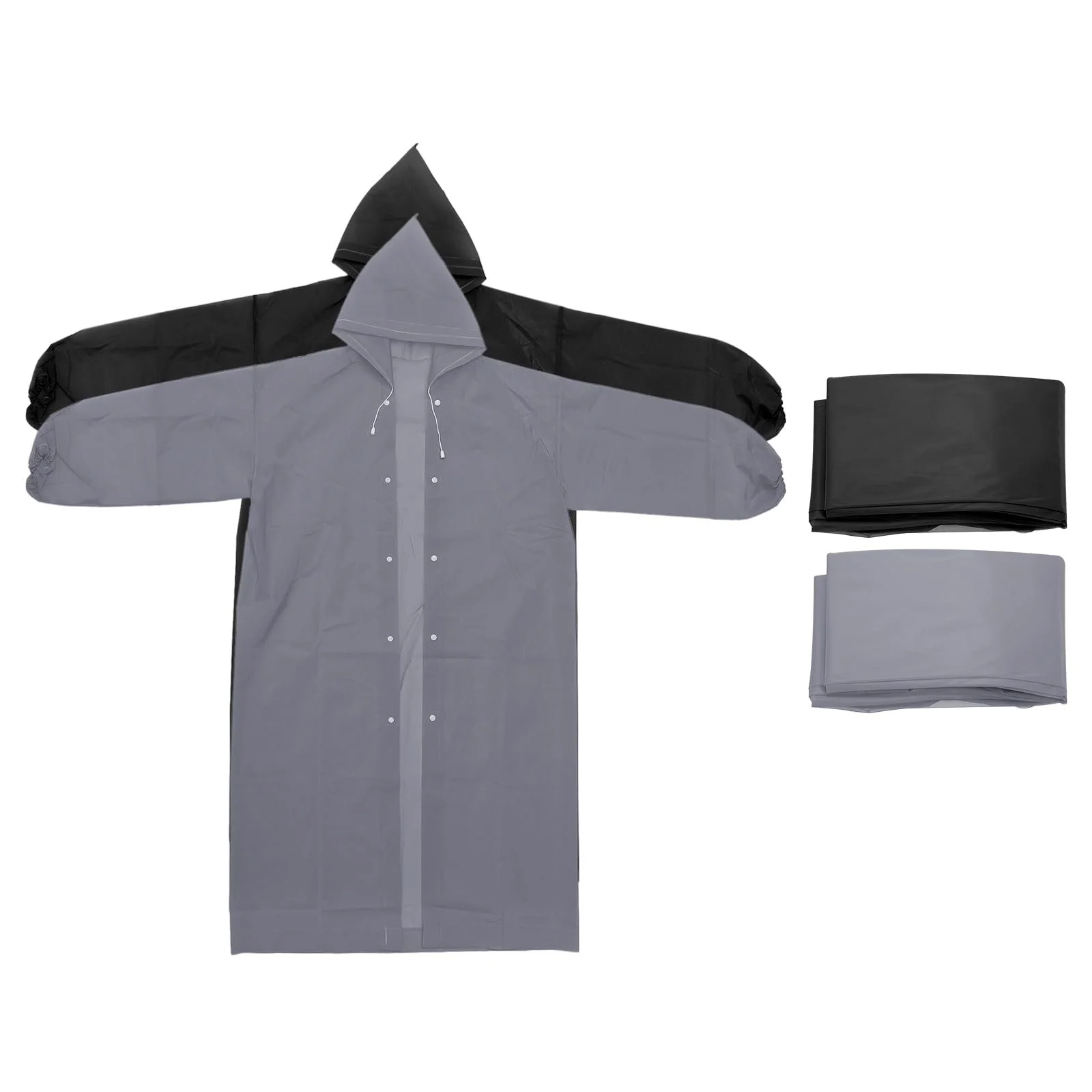 Дощовик PATIKIL 2 шт. EVA Чорний, Сірий, фото №1