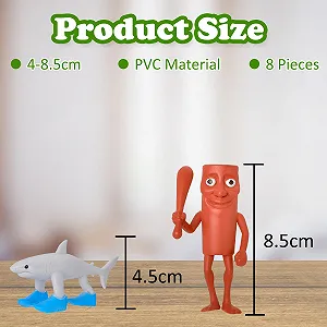 Набір фігурок Gensly Tung Sahur Tralero Tralala 8 штук 4-8 см synthetic.ua - Фото 1