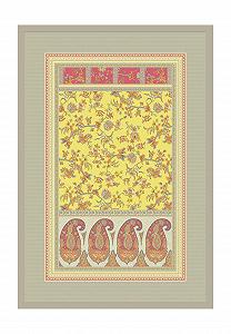 Плед Bassetti Genova 9321948 Бавовна Жовтий 135 x 190 см - Фото 1