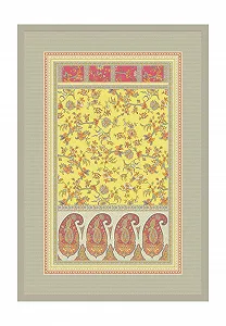 Плед Bassetti Genova 9321948 Бавовна Жовтий 135 x 190 см - Фото 1