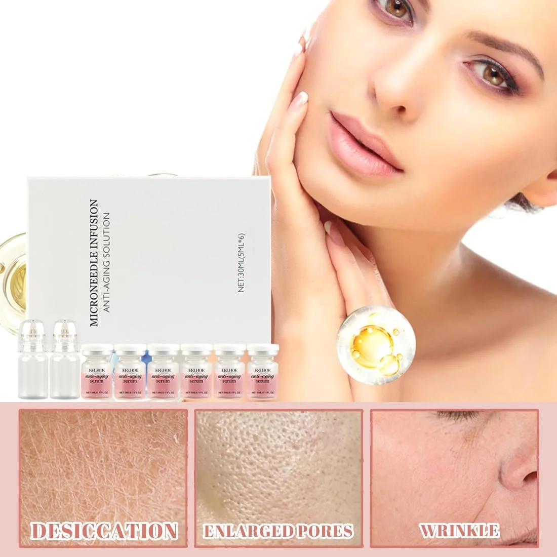 Набір для мікроінфузій Micro Infusion System для обличчя, зволожуючий, антивіковий, для всіх типів шкіри (B), фото №5