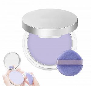 Пудра Пресована zzqclp Lavendel-Fixierpuder матуюча, для контролю жирності, з лавандою, стійка, легка, водостійка, для всіх типів шкіри - Фото 1