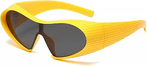 Сонцезахисні окуляри Vagbalena Футуристичні Велика оправа Суцільні - Фото 1