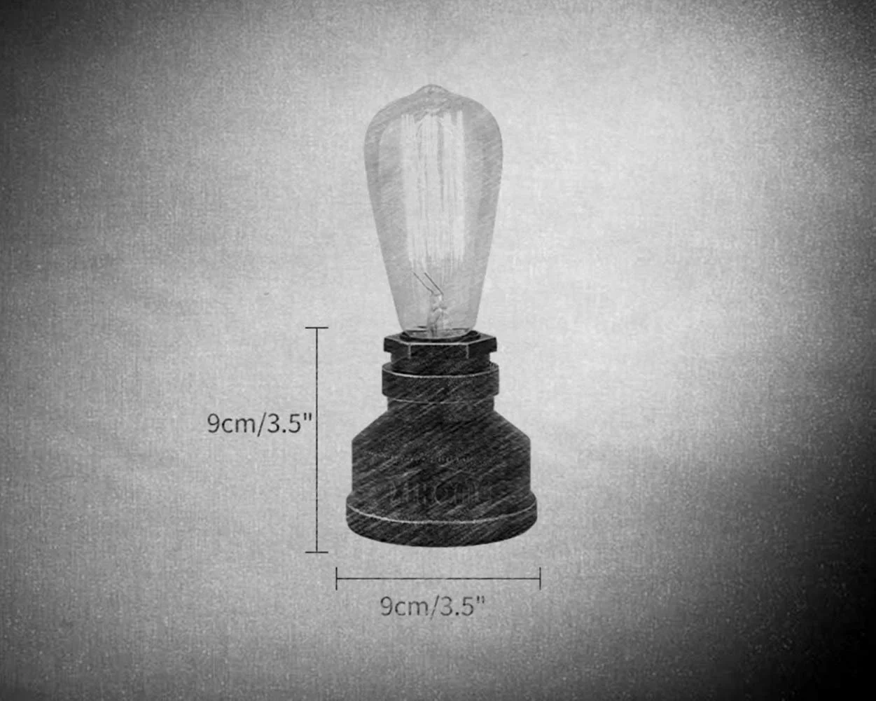 Настільна лампа JINYU Vintage American Village Style у стилі стімпанк водопровідна труба E27 бронзова, фото №7