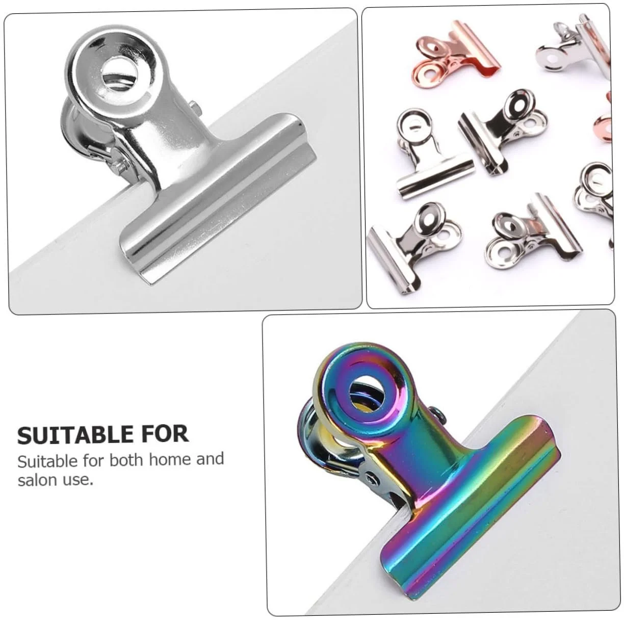 Клипсы для ногтей PACKOVE, 12 шт., для нейл-арта, металлические, фото №4