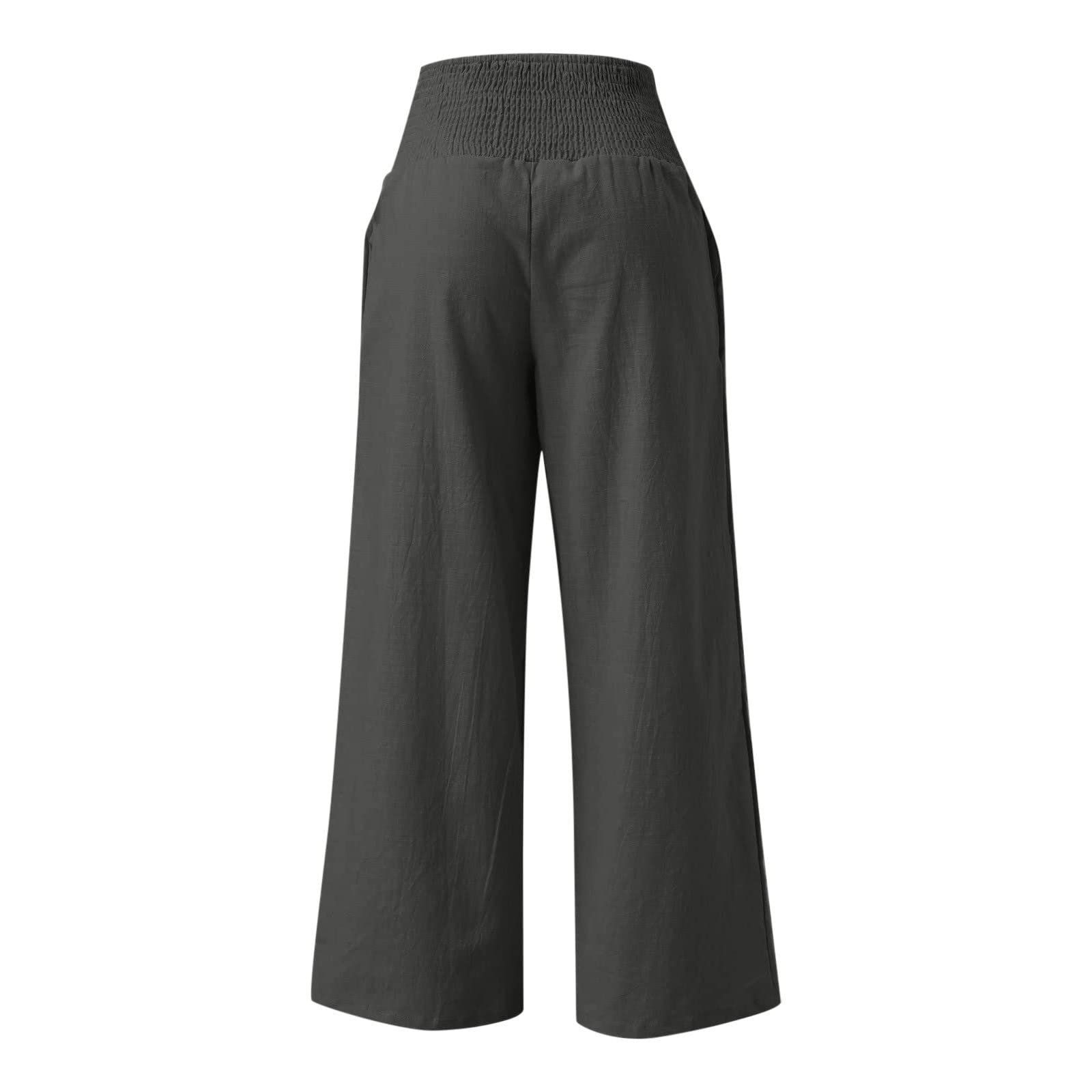 Штаны  Женские Серые Hippie с высокой талией, фото №5