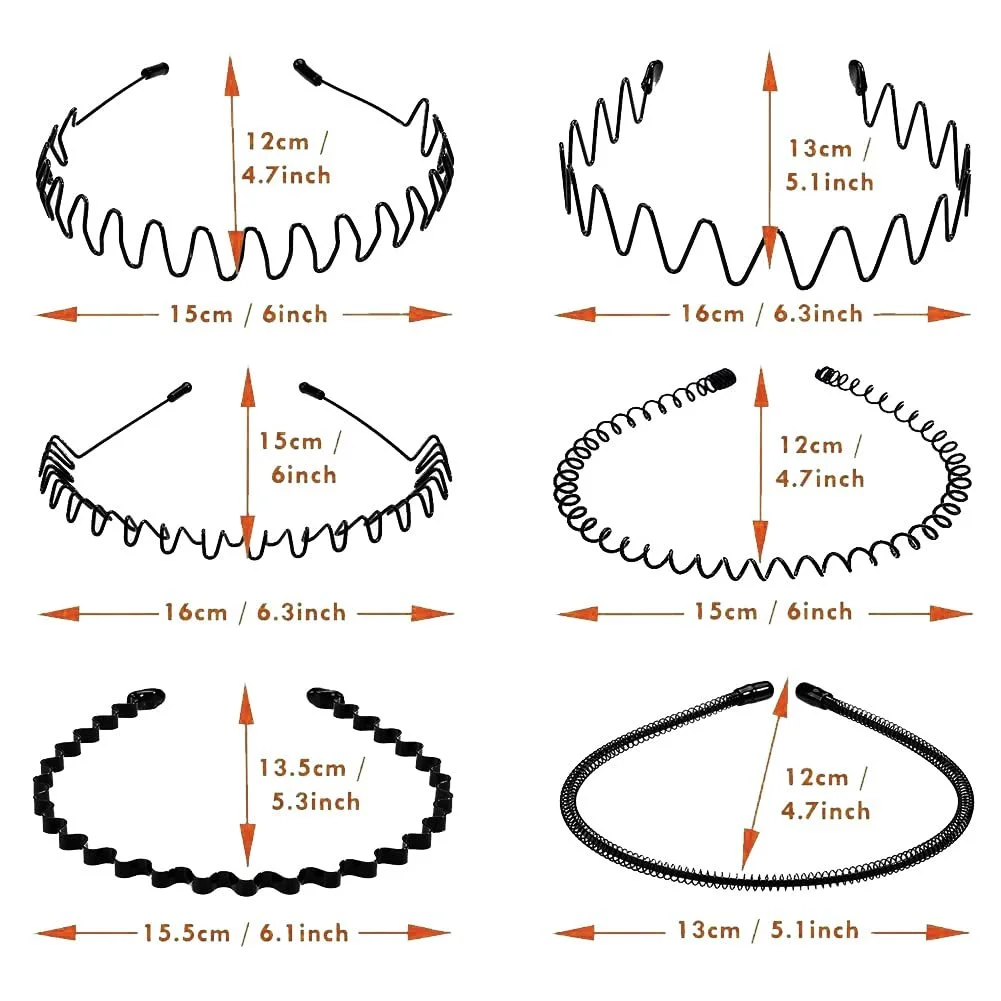 Металевий обруч для волосся Унісекс Регульований, фото №4