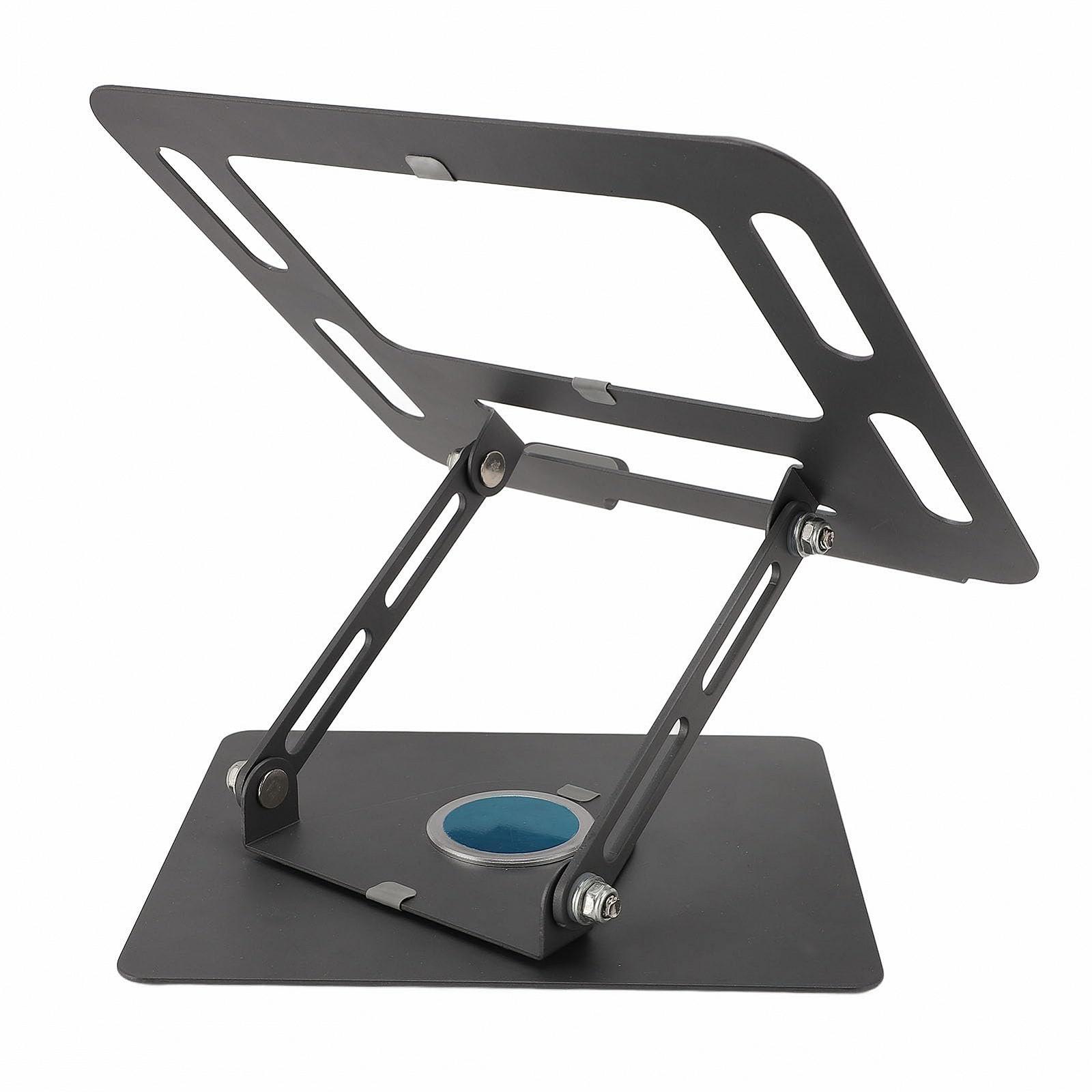 Підставка для ноутбука металева регульована по куту і висоті для планшетів і мобільних телефонів з нековзною основою, стабільна і міцна, фото №6