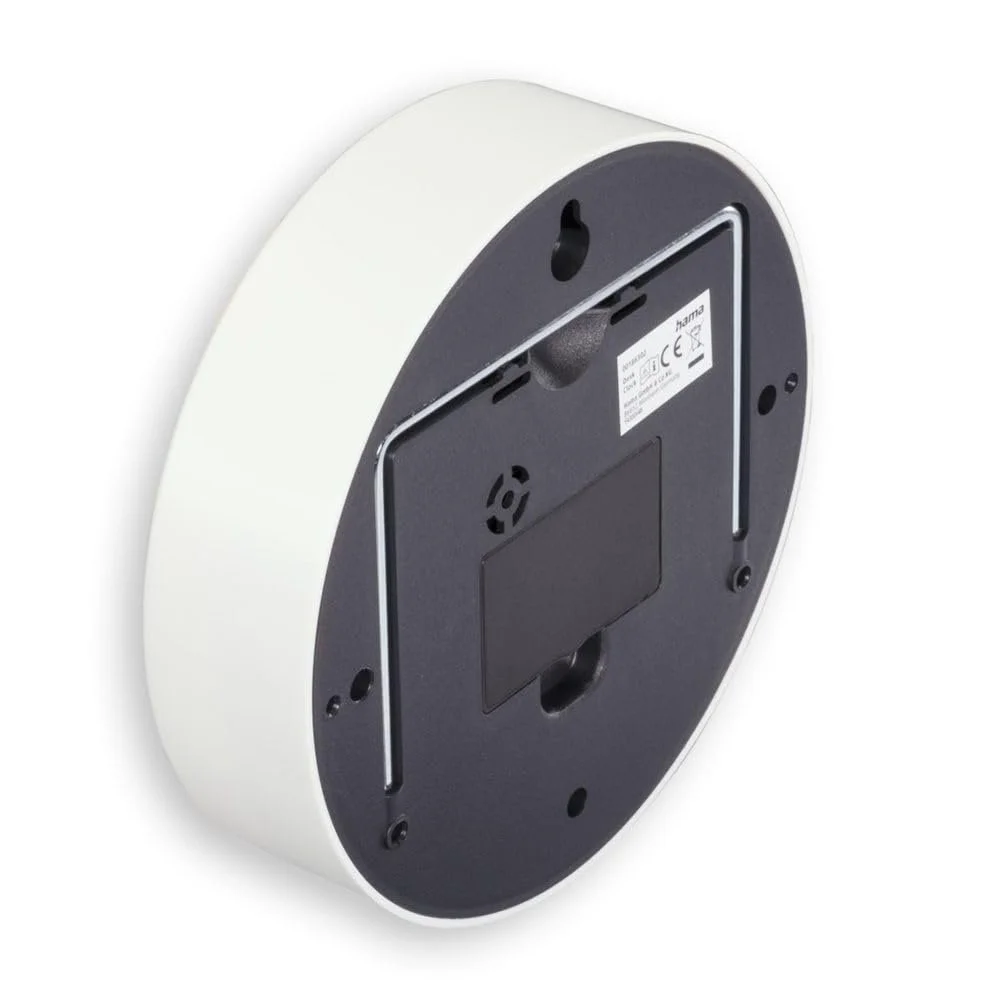 Настольные часы Hama Madeira, аналоговые, белые, фото №3