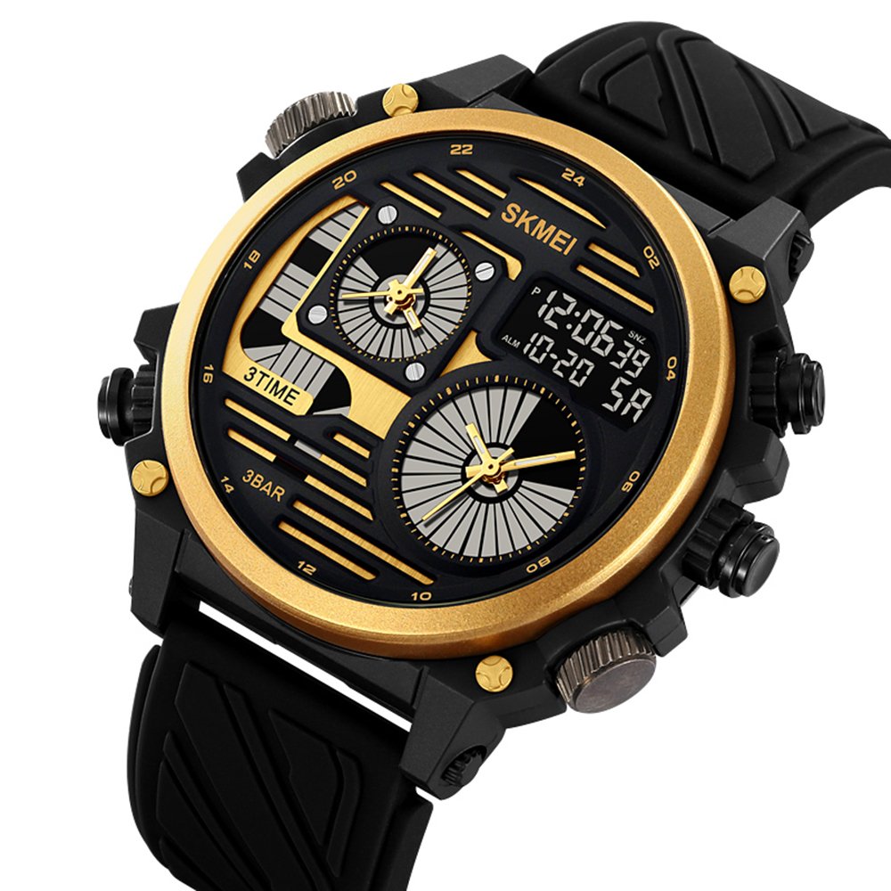 Годинник Skmei 2202 Black-Gold, фото №3