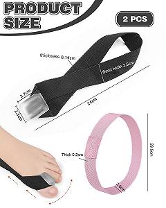 Комплект для корекції Hallux Valgus та роздільник для пальців ніг (2 штуки) М'який силікон для безболісної ходьби synthetic.ua - Фото 1