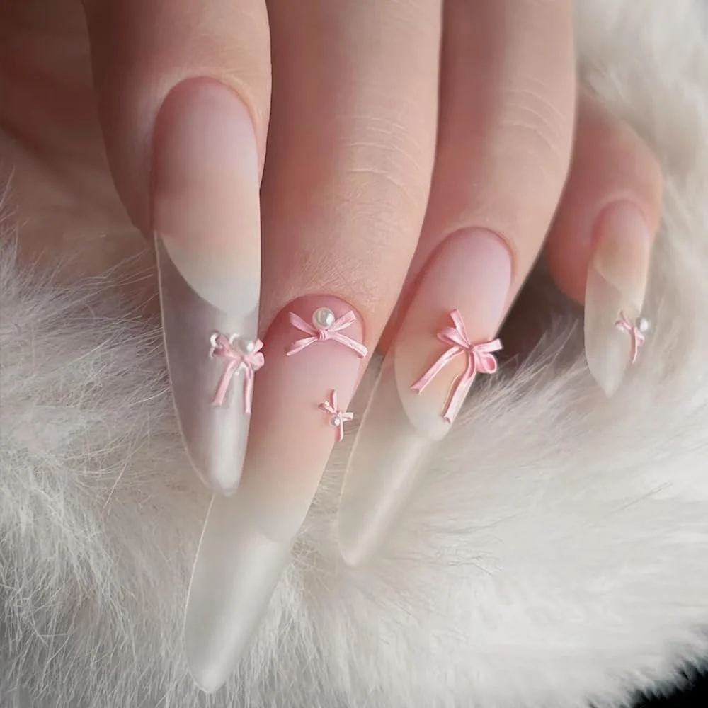 Підвіски-банти для нігтів Різнокольорові 100 шт., фото №5