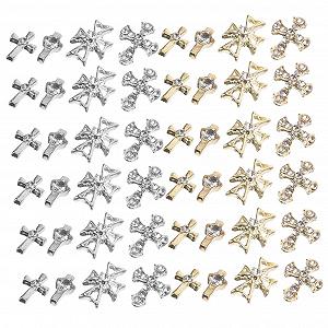 Прикраси для манікюру Хрест minkissy 80 шт. - Фото 1