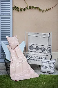 Одеяло David Fussenegger Silvretta Вязаный узор 140 x 200 см Светло-коричневый synthetic.ua - Фото 1