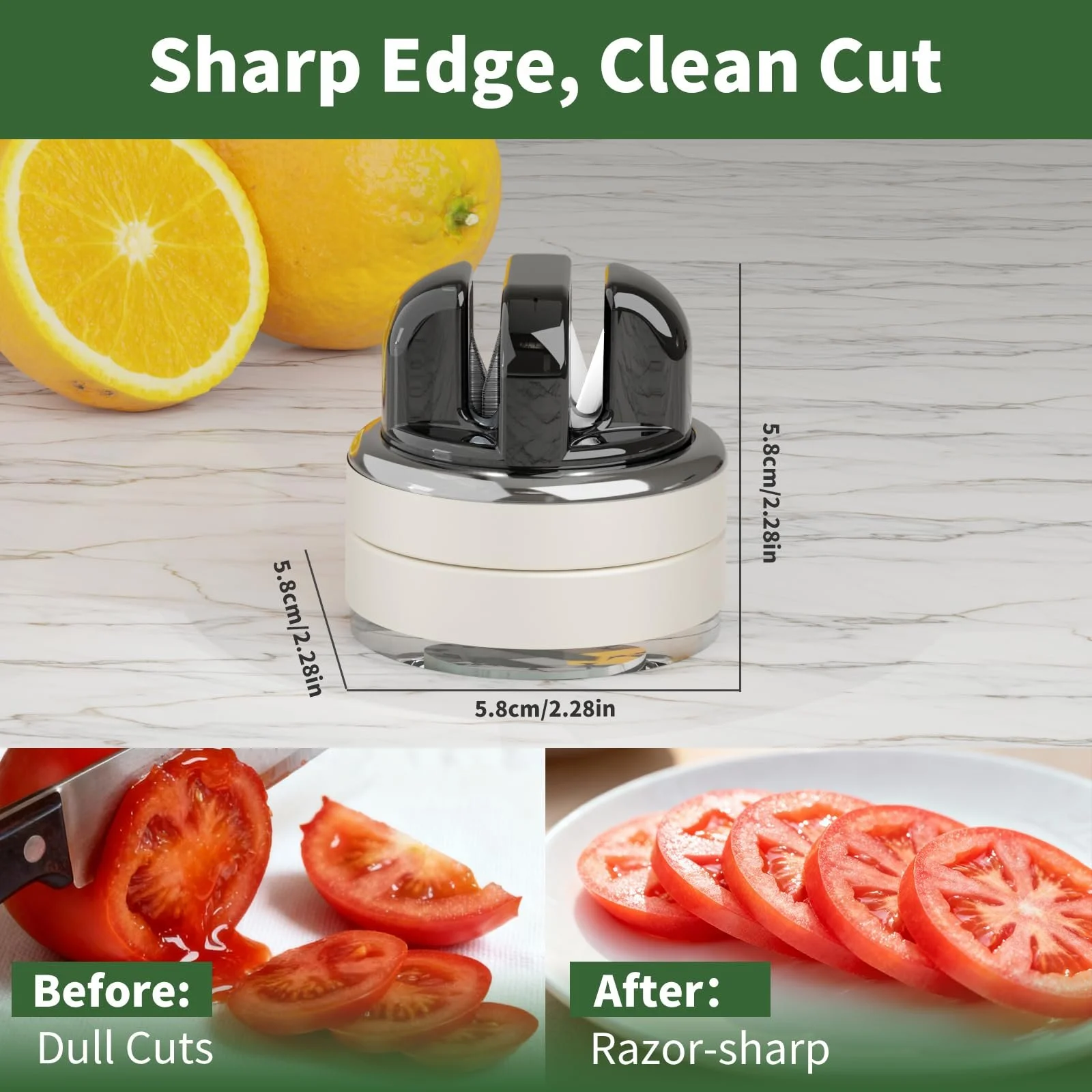 Ручне точило для ножів на присосках професійне 2-рівневе вольфрамове та керамічне V-Slot, фото №5