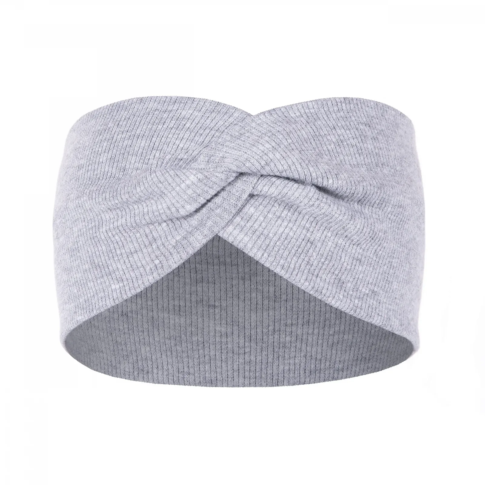 Еластична пов'язка на голову HEYO з ребристою текстурою Сіра, фото №3 Еластична пов'язка на голову HEYO з ребристою текстурою Сіра, фото №3