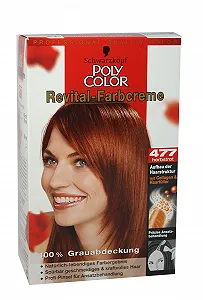 Крем-краска Schwarzkopf Poly Color Revital 477 Осенний Красный - Фото 1