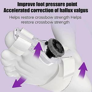 Шина для большого пальца стопы Регулируемая с силиконовой внутренней подкладкой Регулируемая жесткость Подходит для левой и правой ноги synthetic.ua - Фото 1