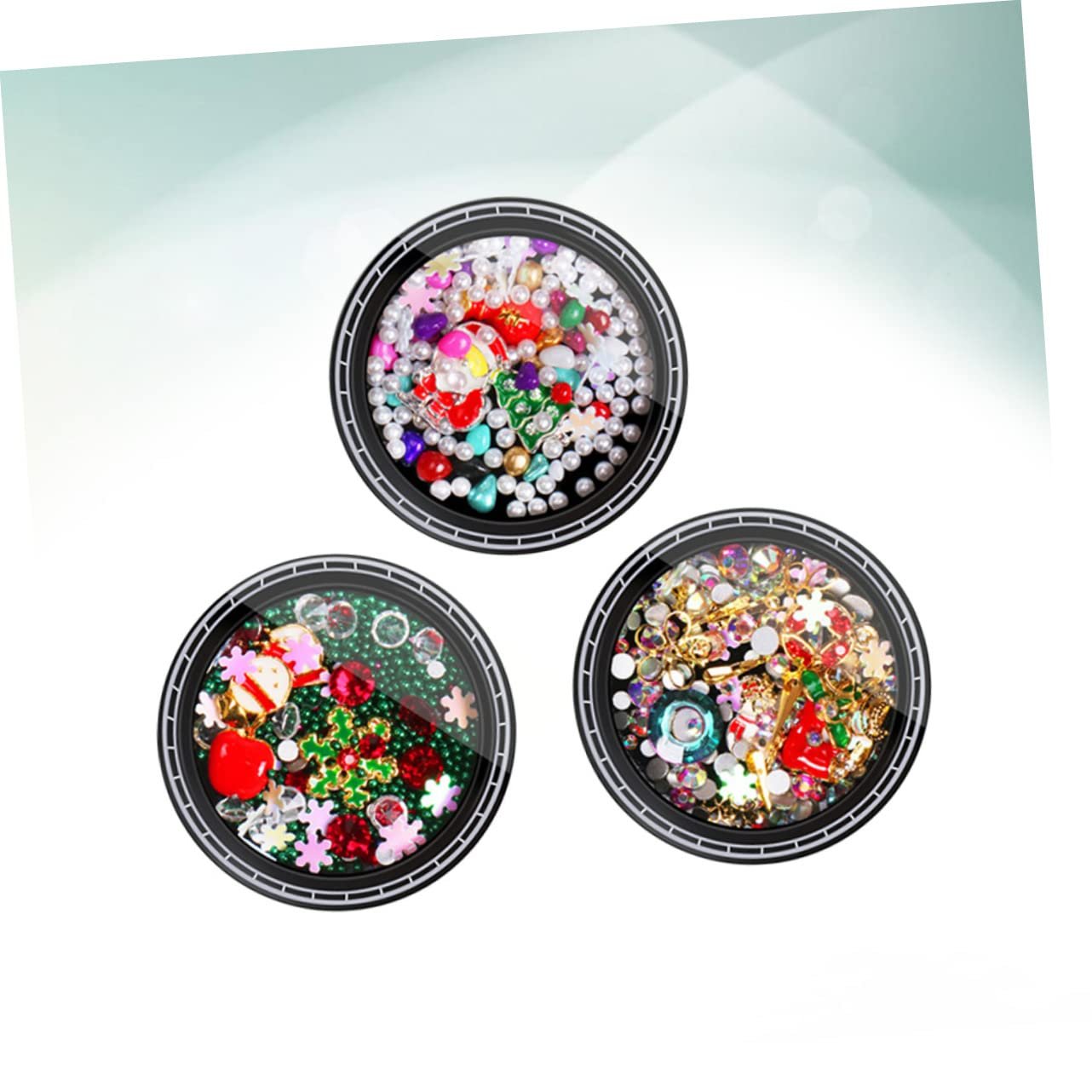 Набор для ногтей Дед Мороз Снежинки украшения Рождественский орнамент для ногтей для женщин, фото №9