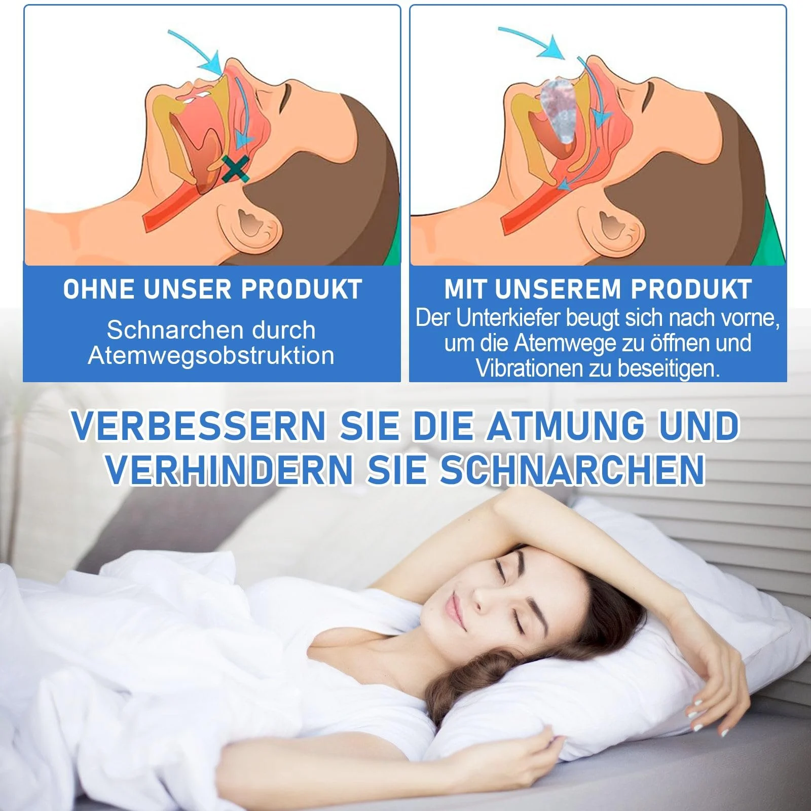 Капа от храпа Регулируемый размер Прозрачная, фото №3