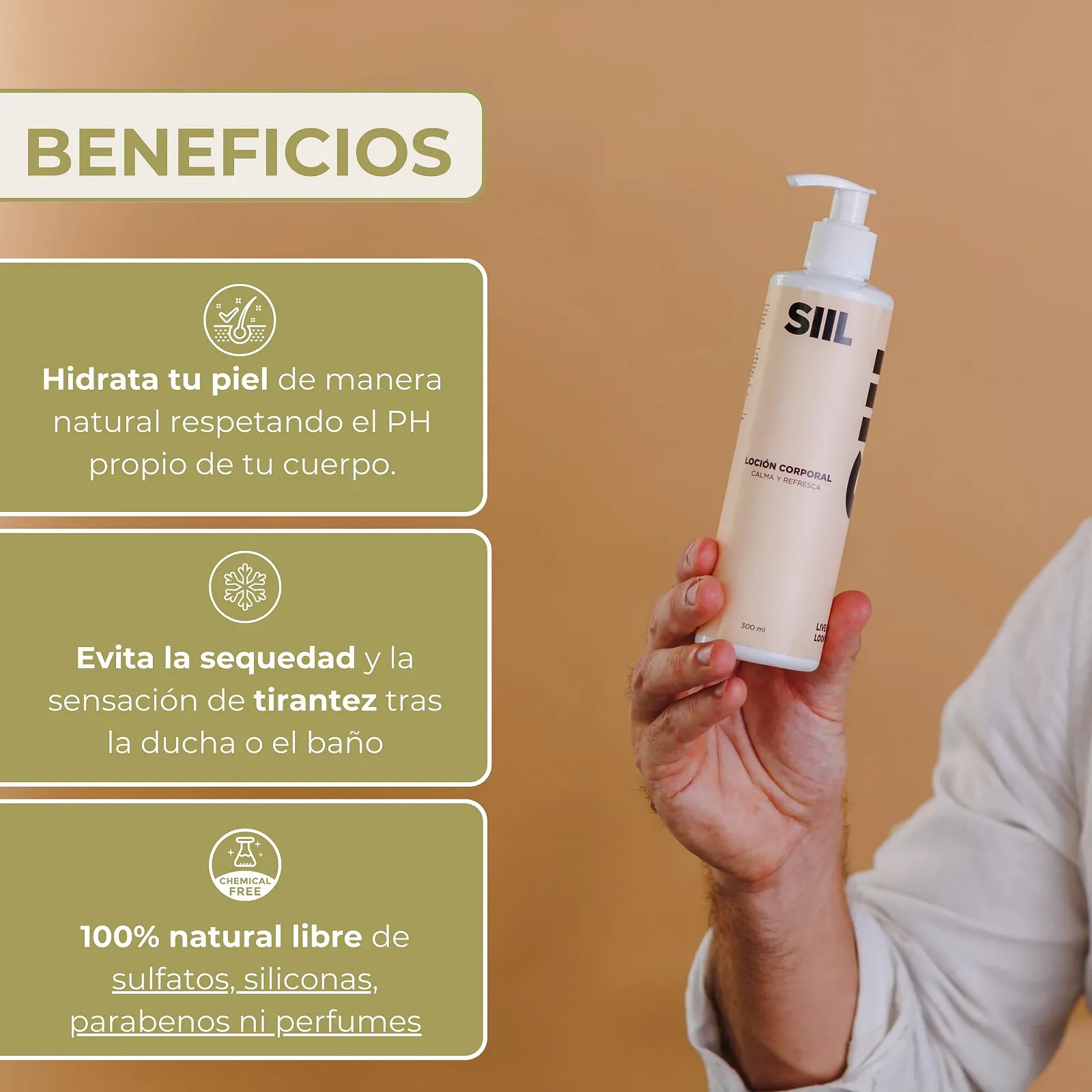 Лосьйон для тіла SIIL Rejuvenating 300 мл Зволожуючий та зміцнюючий з маслом ши та шипшини Звичайний Без парабенів, фото №5