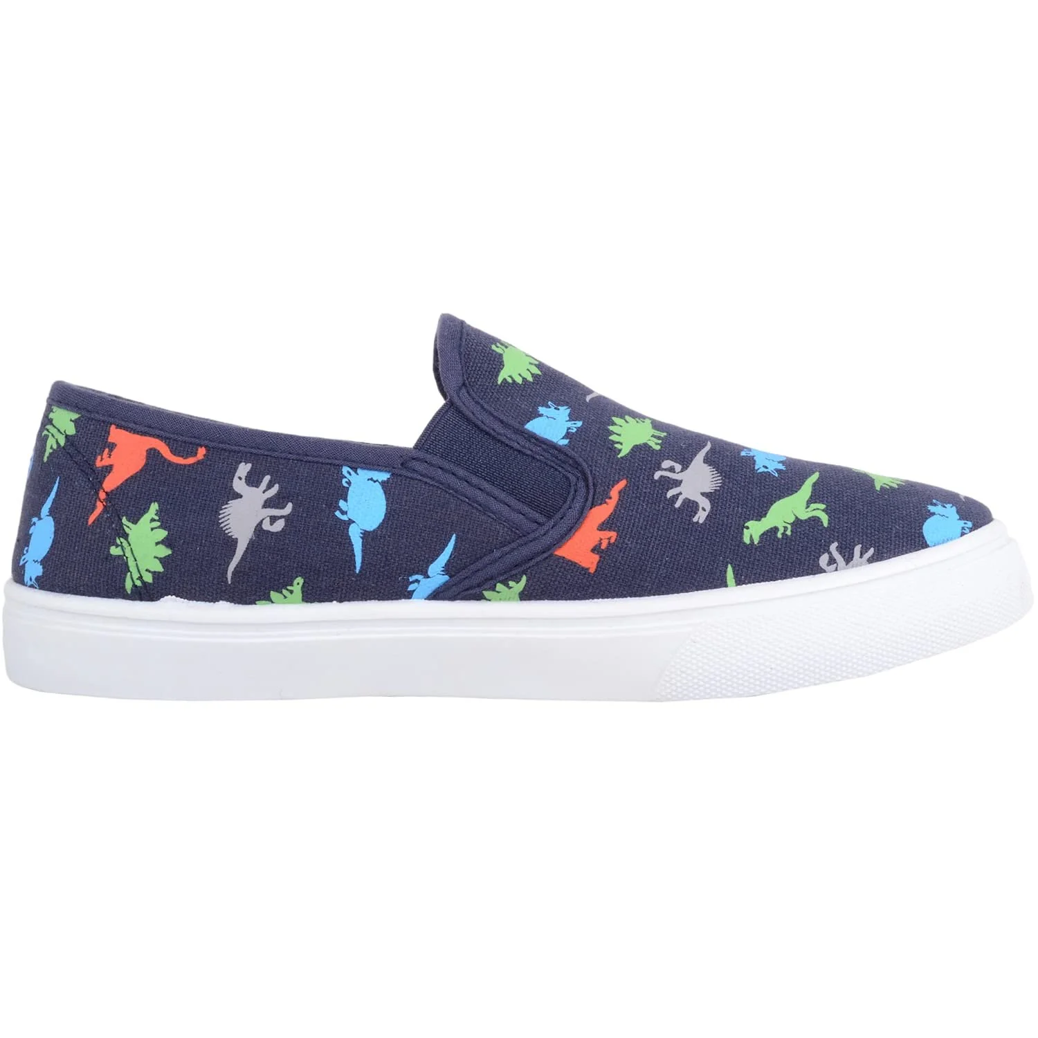 Детские слипоны для мальчиков Летние парусиновые туфли-слипоны с динозаврами, фото №4