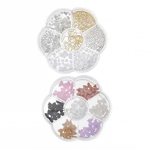 Набір бісеру 3Dдля нігтів 2 коробки - Фото 1