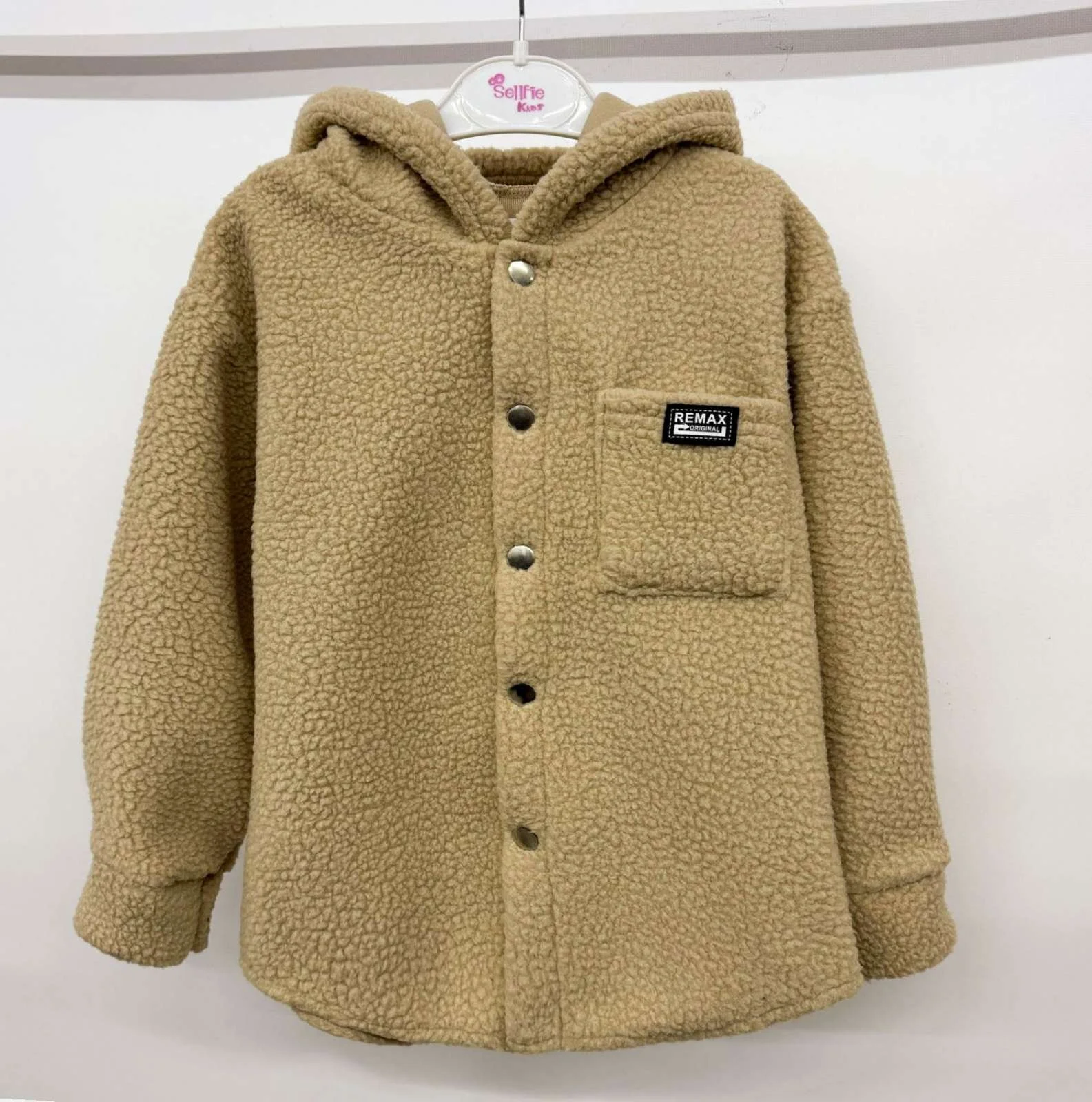 Тёплый джемпер Тедди от 110 до 152 см с капюшоном, фото №6