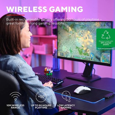 Мышка Trust GXT923 YBAR Wireless White (24889), фото №11