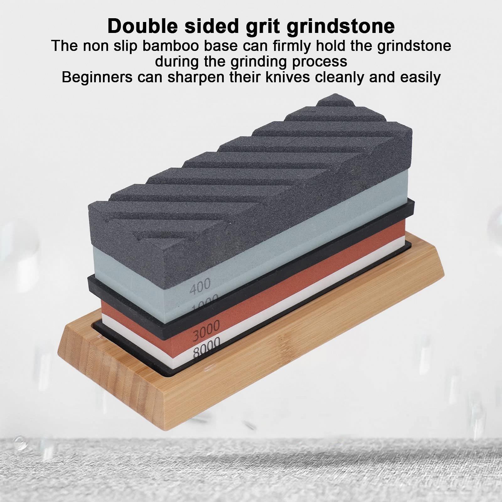 Набор точильных камней Schärfen Whetstone на бамбуковом основании для кухонных ножей и инструментов, фото №4 Набор точильных камней Schärfen Whetstone на бамбуковом основании для кухонных ножей и инструментов, фото №4