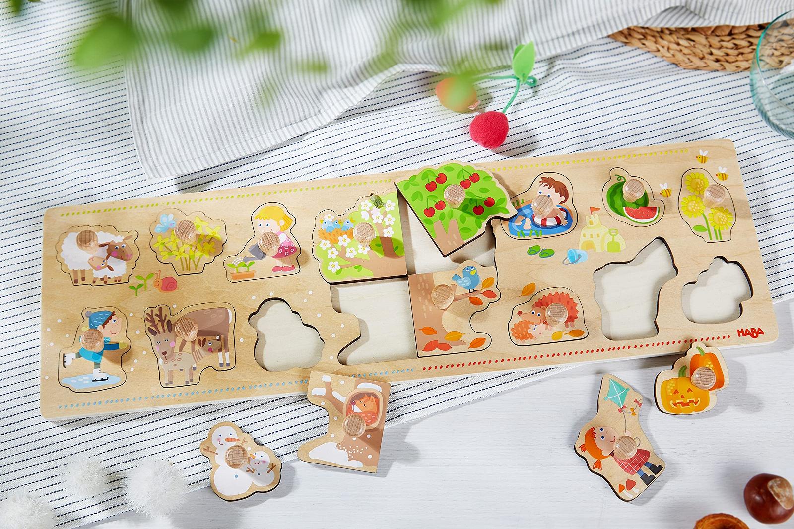 Пазл-вкладыш HABA 4 Seasons 306290 деревянный 16 деталей, фото №2 Пазл-вкладыш HABA 4 Seasons 306290 деревянный 16 деталей, фото №2