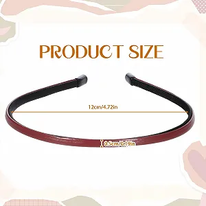 Обруч Шкіряний Тонкий Однотонний synthetic.ua - Фото 1