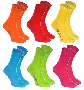 Носки Rainbow Socks Классические Цветные Хлопковые - Фото 1