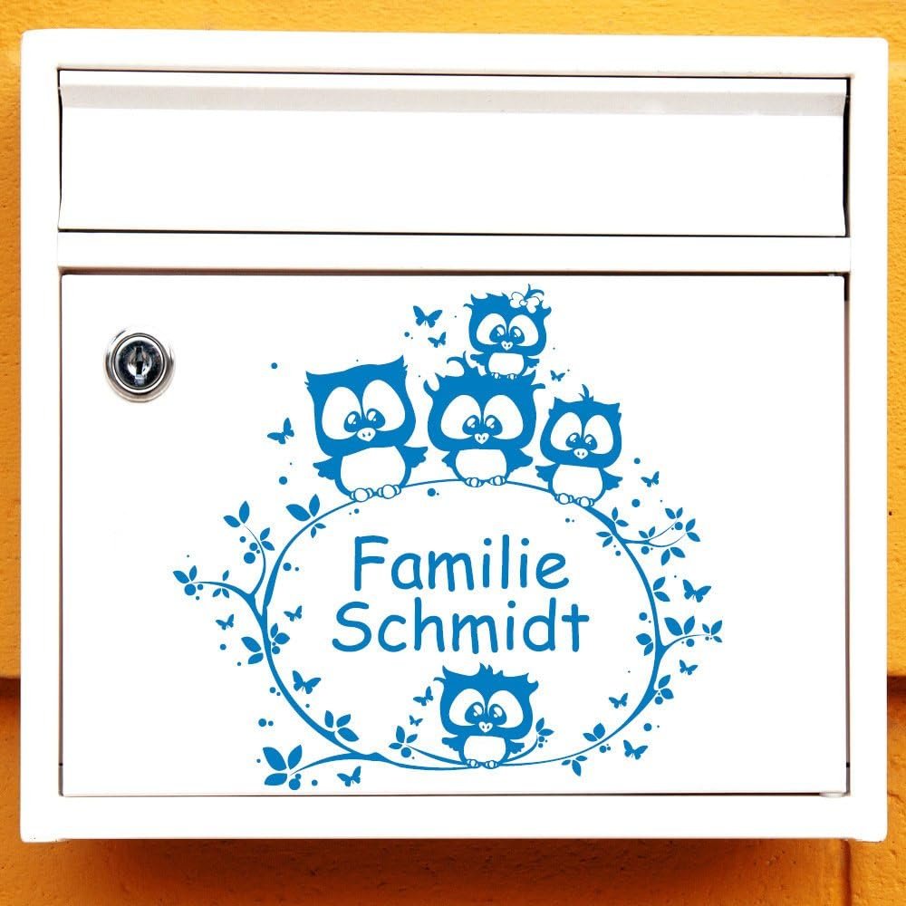 Наклейка для поштової скриньки Wandtattoo-Loft Five Owls on a Branch Прозора 20 x 21 см, фото №5 Наклейка для поштової скриньки Wandtattoo-Loft Five Owls on a Branch Прозора 20 x 21 см, фото №5