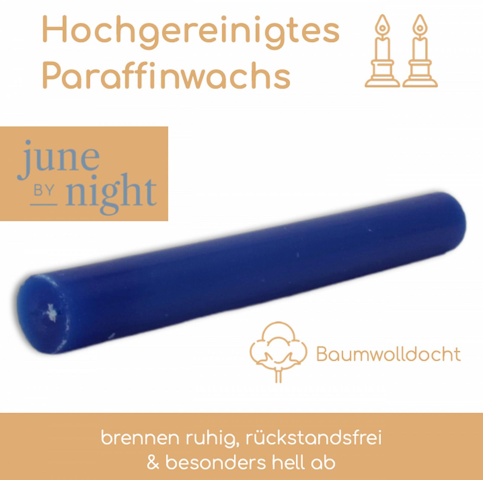 Свечи juneBYnight Taper Набор из 8 - Длина 20 см, Диаметр 2.2 см Цвет Midnight Blue/Blue, фото №6