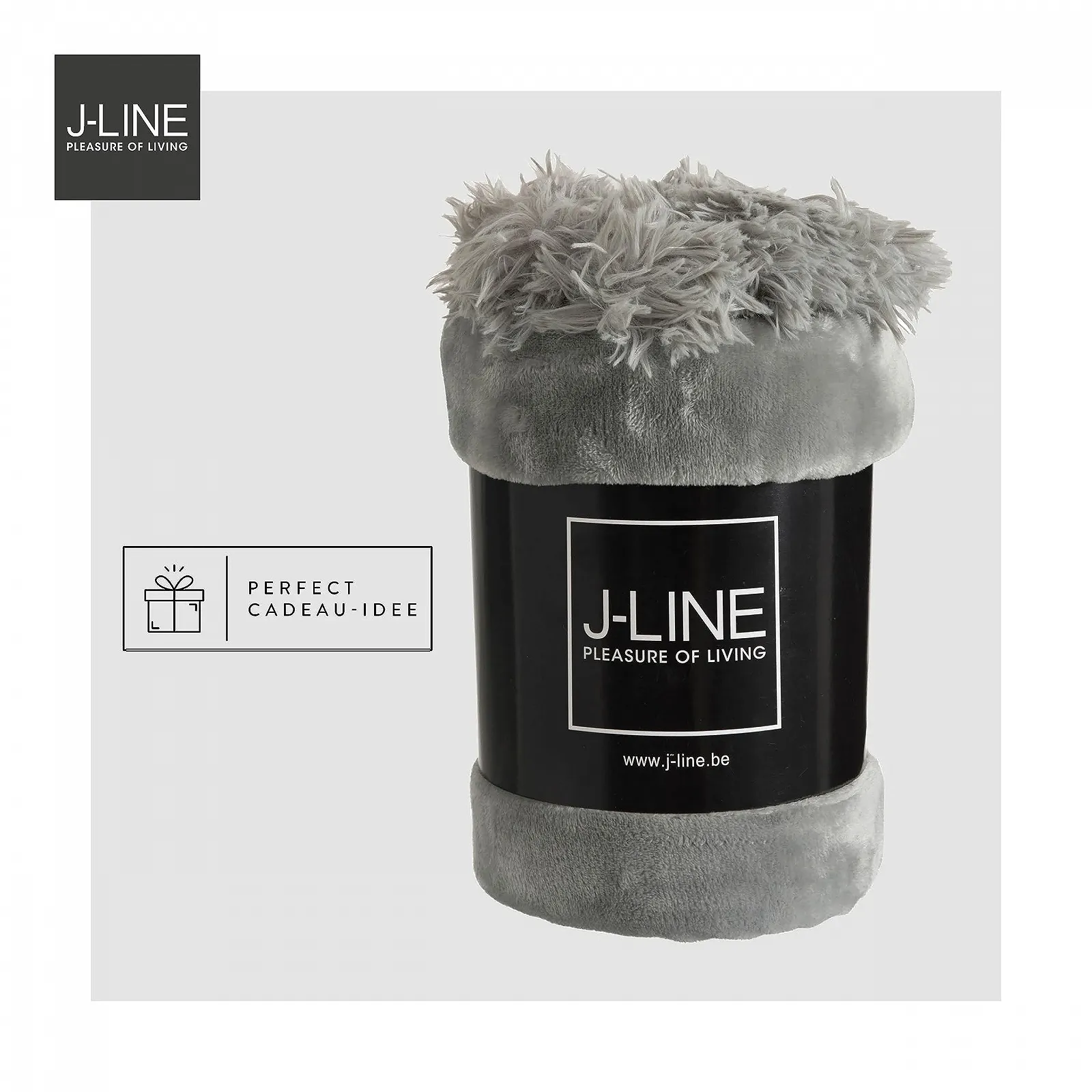 Плед J-Line З Понпонами Сірий 170 x 130 см, фото №3