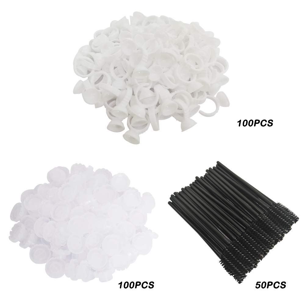 Набір для нарощування вій YuCool Precision Tweezers Cup Rings Extension Eyelash Brushes Fleece Fabric Tapes, фото №2