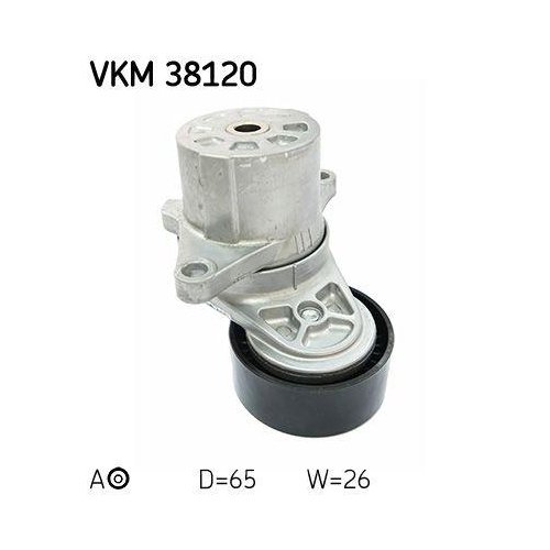 Натягувач ременя SKF VKM 38120 поліклинового для MERCEDES-BENZ, фото №2