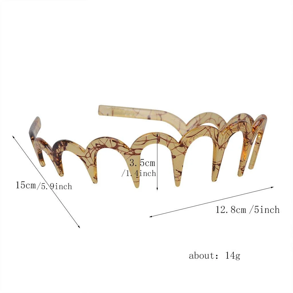 Обруч для волосся Fodattm, 2 шт., пластиковий, фото №2