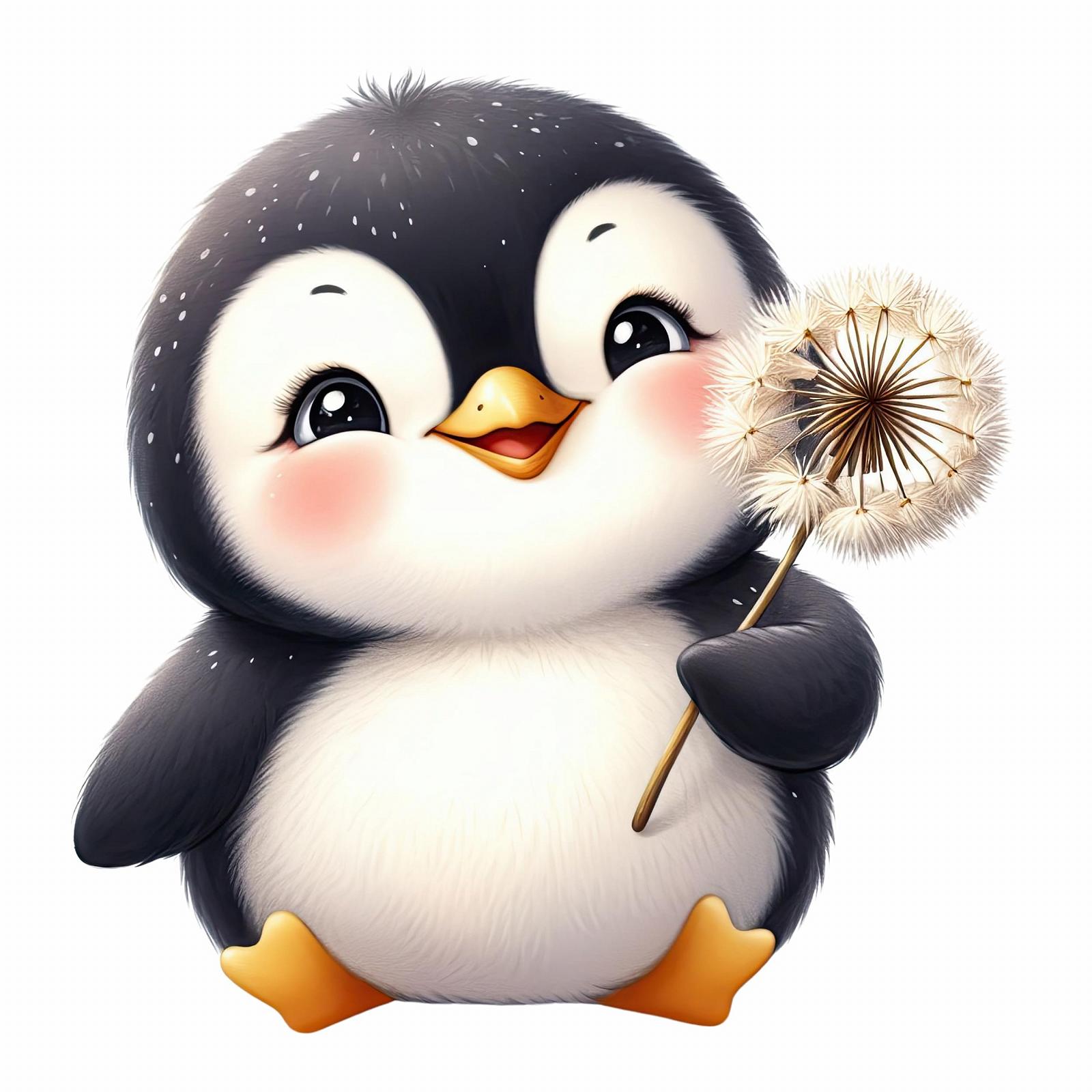 Наклейка на стіну GRAZDesign Пінгвін з кульбабою 31 x 30 см, фото №2 Наклейка на стіну GRAZDesign Пінгвін з кульбабою 31 x 30 см, фото №2