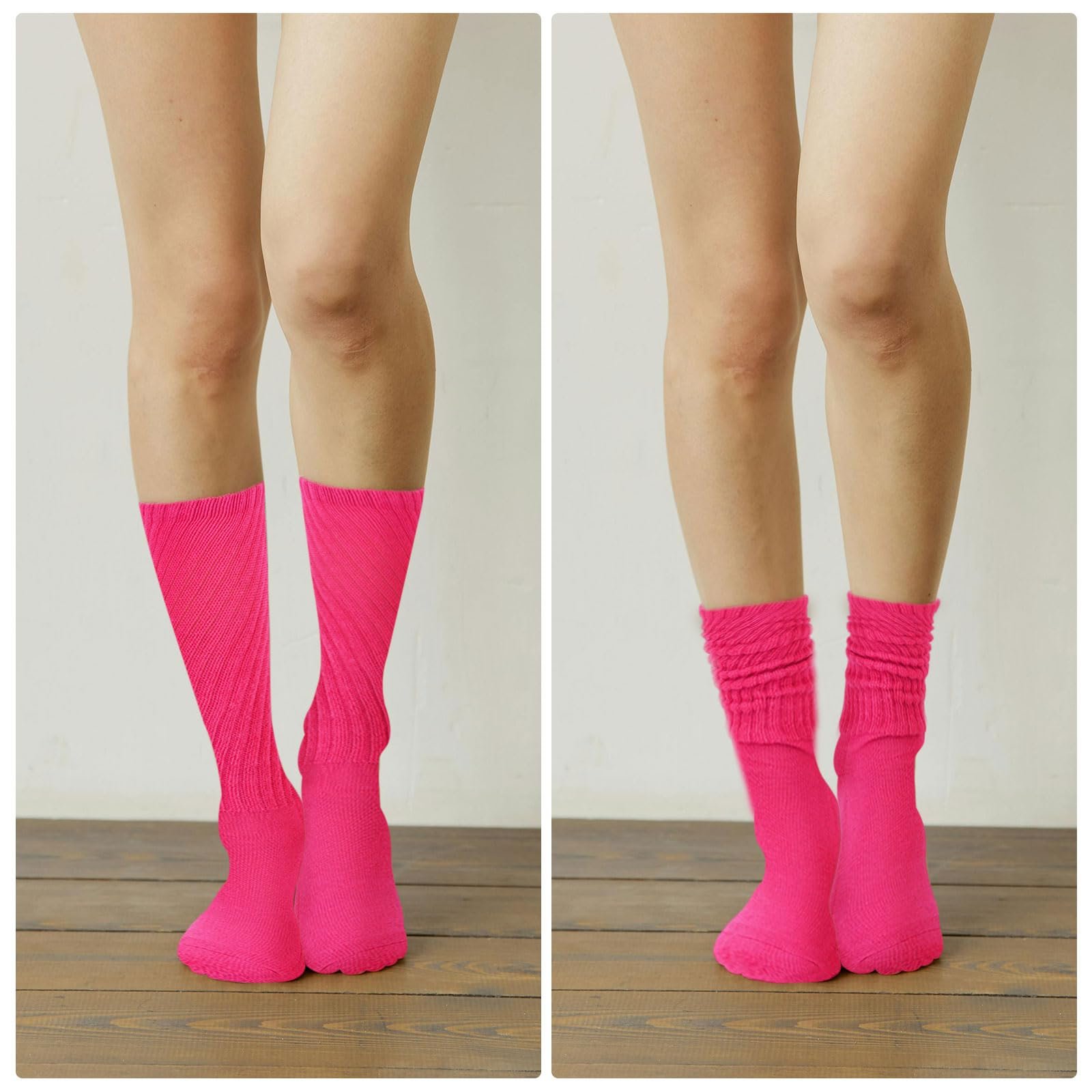 2 пары женских вязаных носков, длинные носки, гетры для женщин и девушек, очень длинные носки выше колена для вечеринок в стиле 80-х, фото №6