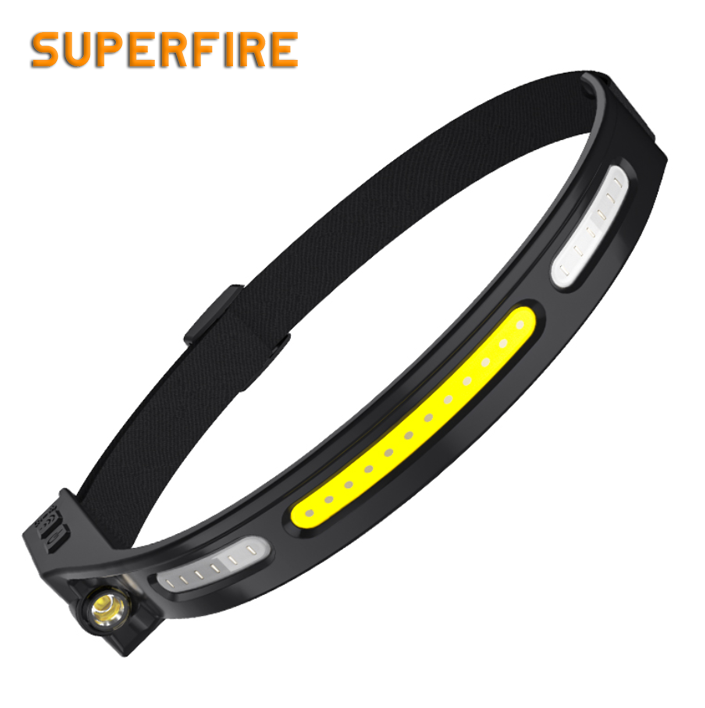 Фонарь налобный сенсорний аккумуляторный HL76 SuperFire 300 Lumen, фото №1