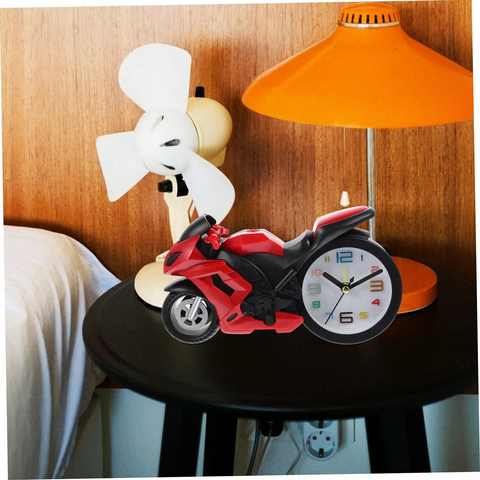 Настольные часы Мотоцикл VICASKY Модель Красный, фото №7