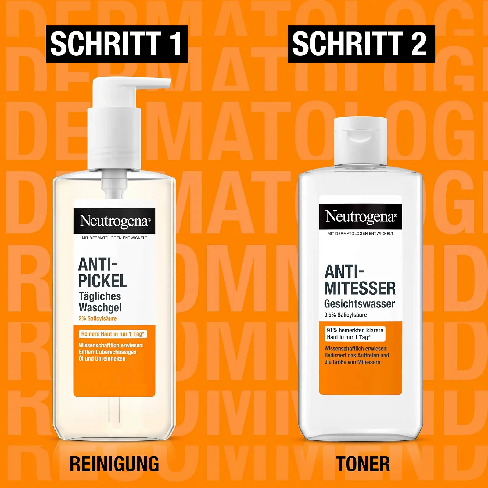 Гель для вмивання Neutrogena Anti-Pimple, для щоденного використання, з саліциловою кислотою, для проблемної шкіри, без олій, фото №2