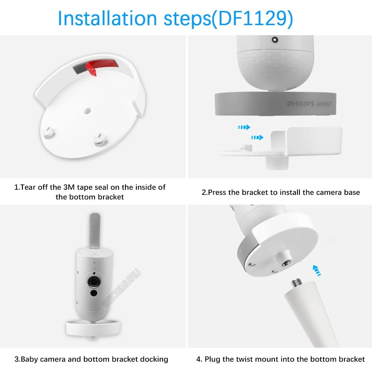 Гнучке кріплення BECEMURU для Philips Avent SCD951/26 SCD973/26 SCD923/26 1/4, фото №8