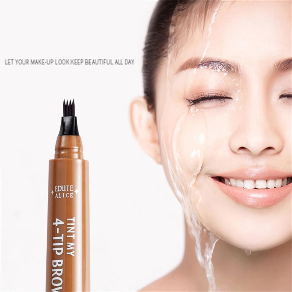 Пен Nexavale Magic Eyebrow Enhancing 4 Fork Tip Tattoo Light Brown, фото №3