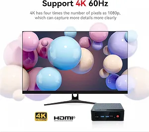 Мини ПК Beelink SER5 / AMD Ryzen 5 5600U / RAM 16GB / SSD 512GB / 1 x HDMI / 1 x LAN / Wi-Fi 6 / Bluetooth 5.2 / Windows 11 Pro / Черный synthetic.ua - Фото 1